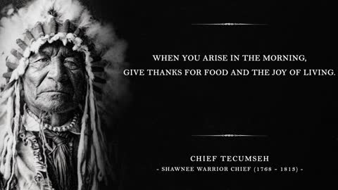 So Live Your Life_Chief Tecumseh