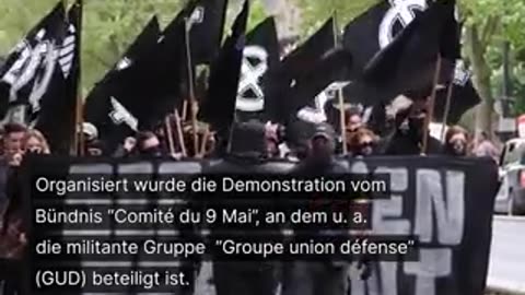 Des Hundreds of hooded neo-Nazis marched on May 6, 2023, to mark the