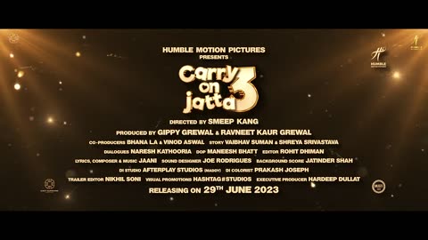 Carry On Jatta 3 | Gippy Grewal | Binnu Dhillon | Ghuggi | Bhalla | Official Trailer | Release Date
