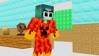 Monster School Fire Baby Zombie War ICE Herobrine because Mom - Sad Story - Minecraft Animation