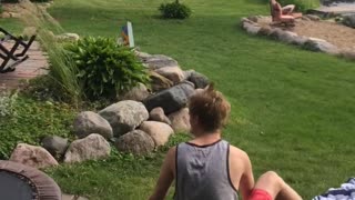 Tiny Trampoline Take Down