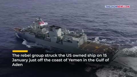 Watch_ Houthis Target Another US Ship In Red Sea_ Revenge Attack For Yemen Bombings_