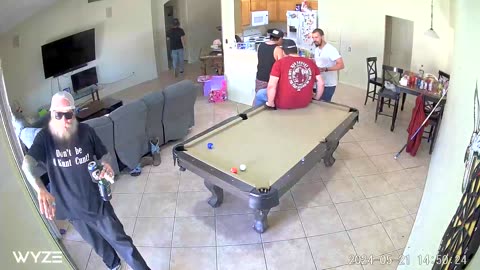 Man Takes Breaking In Pool To A New Level