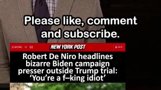 Robert De Niro Campaigns for Biden: 'Trump Could Destroy the World'