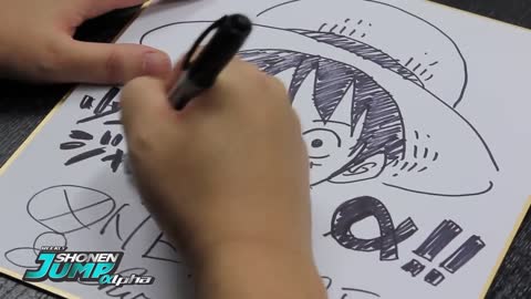 ONE PIECELUFFY Eiichiro Oda OFFICIAL Creator Sketch Video