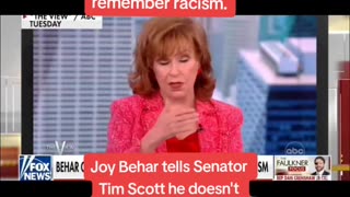 Joy Behar tells Senator Tim Scott he doesn't get racism.