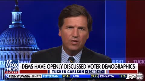 Tucker Carlson brings the receipts for the great replacement theory.