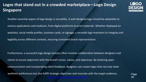 Logos that stand out in a crowded marketplace — Logo Design Singapore