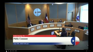 Concerned Collin County Citizens @ Commissioners Meeting 7/24/2023 - Debra