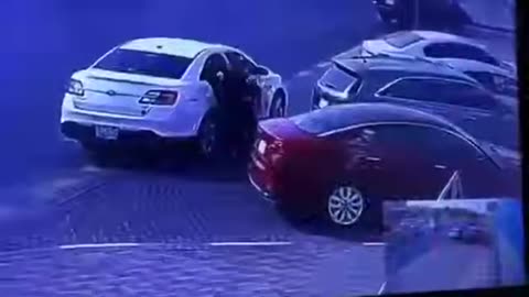A girl steals a car in Saudi Arabia