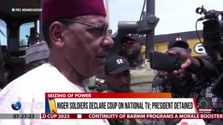 Niger soldiers detain president, declare coup on national tv