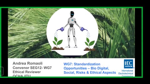 Ethical Insights & Opportunities in the COP 27 SEG 12 Webinar BioDigital Convergence Creating Standards To Form Policy 2022