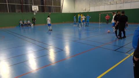 1st half of the game US Granville vs Caen Futsal Club
