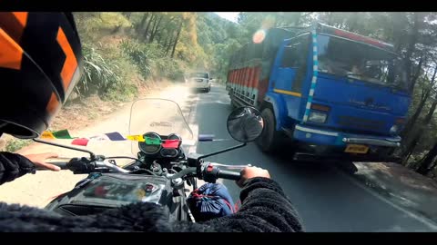 Dangerous mountain road bike ride😱