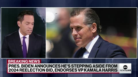 Hunter Biden reacts to father dropping out of 2024 presidential race