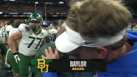 Dave Aranda gets a gatorade bath and shows zero emotion