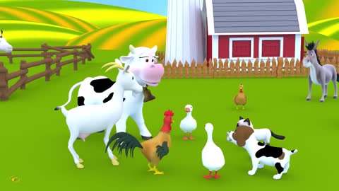 Животные для детей. Песенка - мультик про голоса животных на ферме. Кто как говорит?