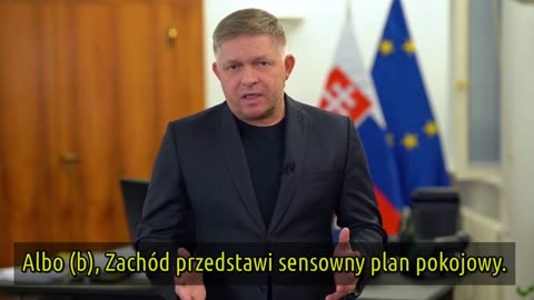 Pilne Oświadczenie Premiera Słowacji Roberta Fico - 2024 02 25