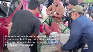 Hundreds Trapped After Deadly Earthquake In Indonesia