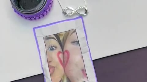 DIY Cute BFF Gift Idea 💖🥰 #shorts #art #craft #bff #artist #creative #tutorial #crafts #diy