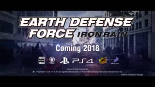 Earth Defense Force Iron Rain Announcement Trailer - TGS 2017