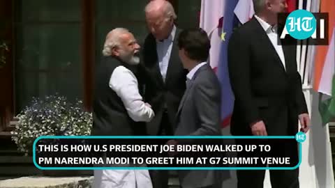 How Biden walked up to PM Modi to greet him at G7 Summit in Germany's Schloss Elmau