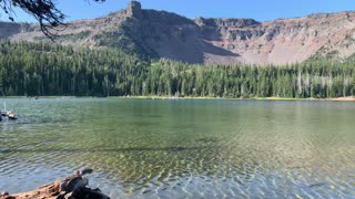 Central Oregon - Little Three Creek Lake - Spectacular Western Shoreline - 4K