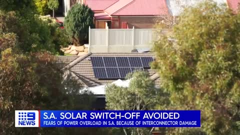 Fears excess solar energy may cause statewide shut down | 9 News Australia