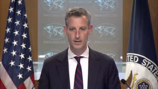 Ned Price leads the Department Press Briefing, at the Department of State, on November 8, 2022.