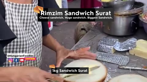 Surat’s famous Jalaram Sandwich ₹150/- only | Rimzim 1kg Sandwich Surat