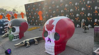 Day of the Dead -- Sky High Skeletons, Dance + Great Atmosphere on the Malecon in Puerto Vallarta