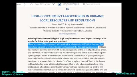 Ukraine Bio Labs: WE’RE LOOKING FOR THE WRONG LABS‼