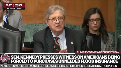 Sen. Kennedy questioned witnesses about flood insurance programs