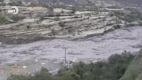 In Dagestan, tourists were blocked between rocks due to a downpour