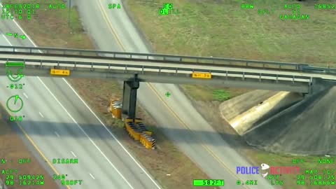 Texas Police Helicopter Video Captures Shootout on Highway