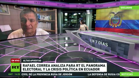 Rafael Correa analiza en exclusiva con RT el panorama electoral y la crisis política en Ecuador