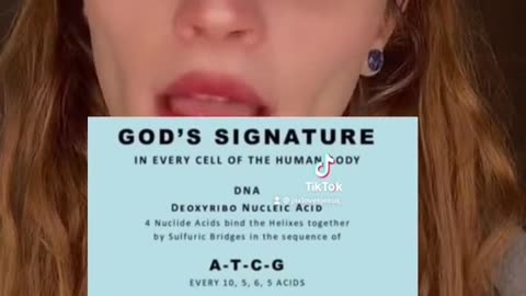 God is in you DNA (God's signature)