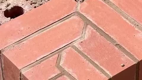Brick mitre - bricklaying