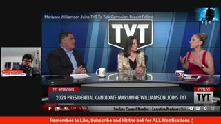 Marianne Williamson TORCHES Biden on TYT!