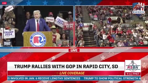 President Trump at South Dakota GOP Monumental Leaders Rally 09/08/2023