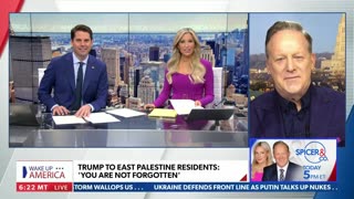 Sean Spicer praised President Trump for his visit to East Palestine