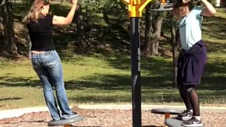 Playing at the park