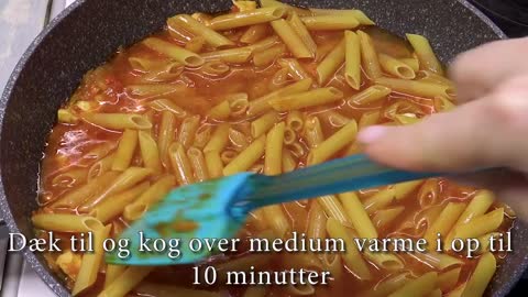 Hurtig og nem pasta opskrift, lav lækker pasta opskrift