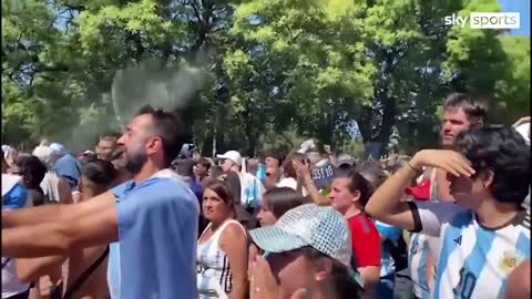 The reaction in Buenos Aires to Argentina's World Cup win