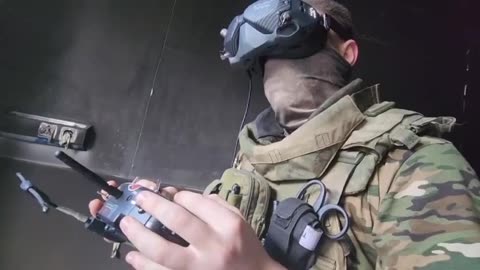 Footage of combat use of FPV drones by Russian Airborne Forces units in the Artemovsk direction.