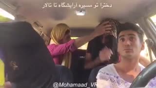 How girls go to a wedding party in Iran- Funny
