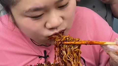 Real makbun spicy noodles challenge #asmr