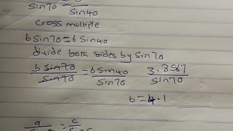 Mastering your Trigonometry -Sine rule