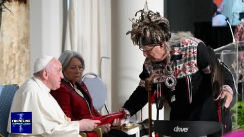 Papa Francesco e Pachamama 2.0 in Canada partecipò ad una cerimonia pagana shamanica/animista in Quebec 29/7/2022 DOCUMENTARIO morirete tutti nei vostri peccati che non vi saranno MAI RIMESSI e finirete nello stagno di fuoco e di zolfo