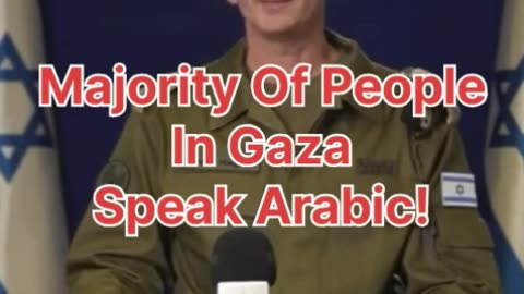 Israel Orders Arab Speaking People Of Gaza To Vacate Or Else In English.
